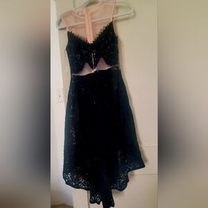 Charlotte Russe Black Lace Midi Dress